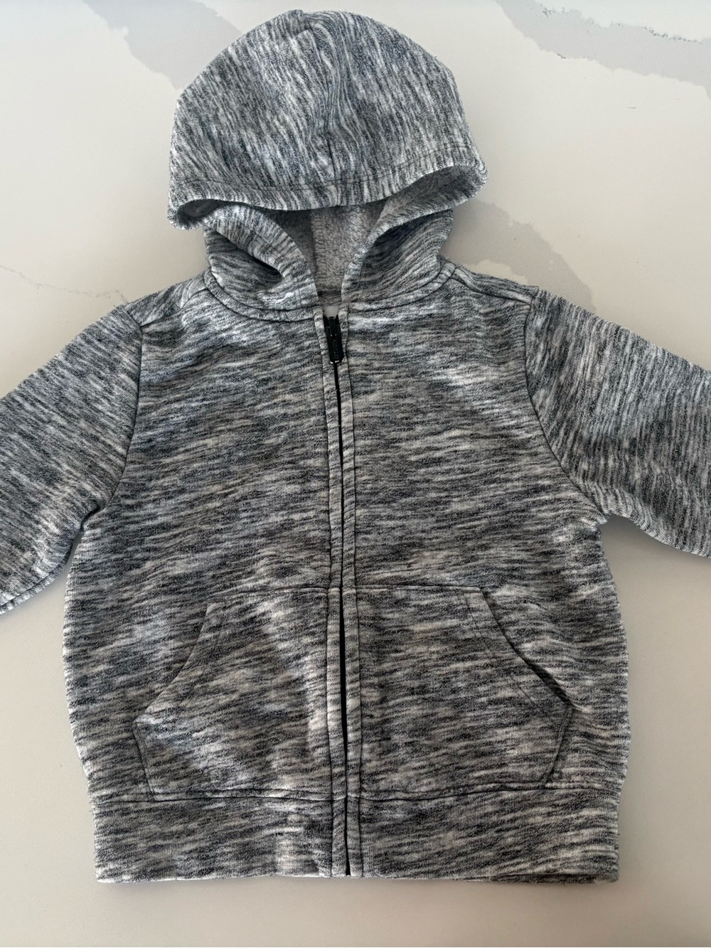 Old navy hoodie grey white 12-18 months boys
